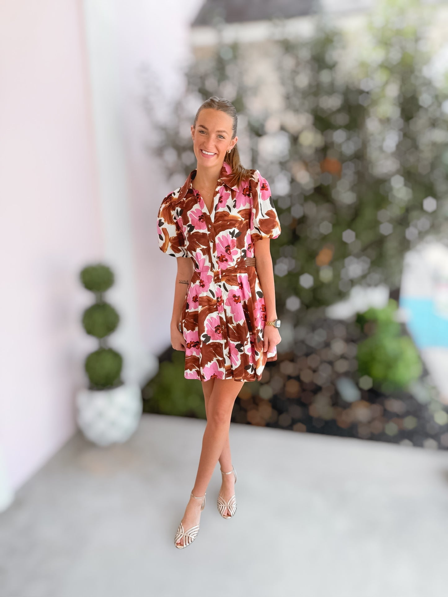 Pink Autumn Bloom Dress