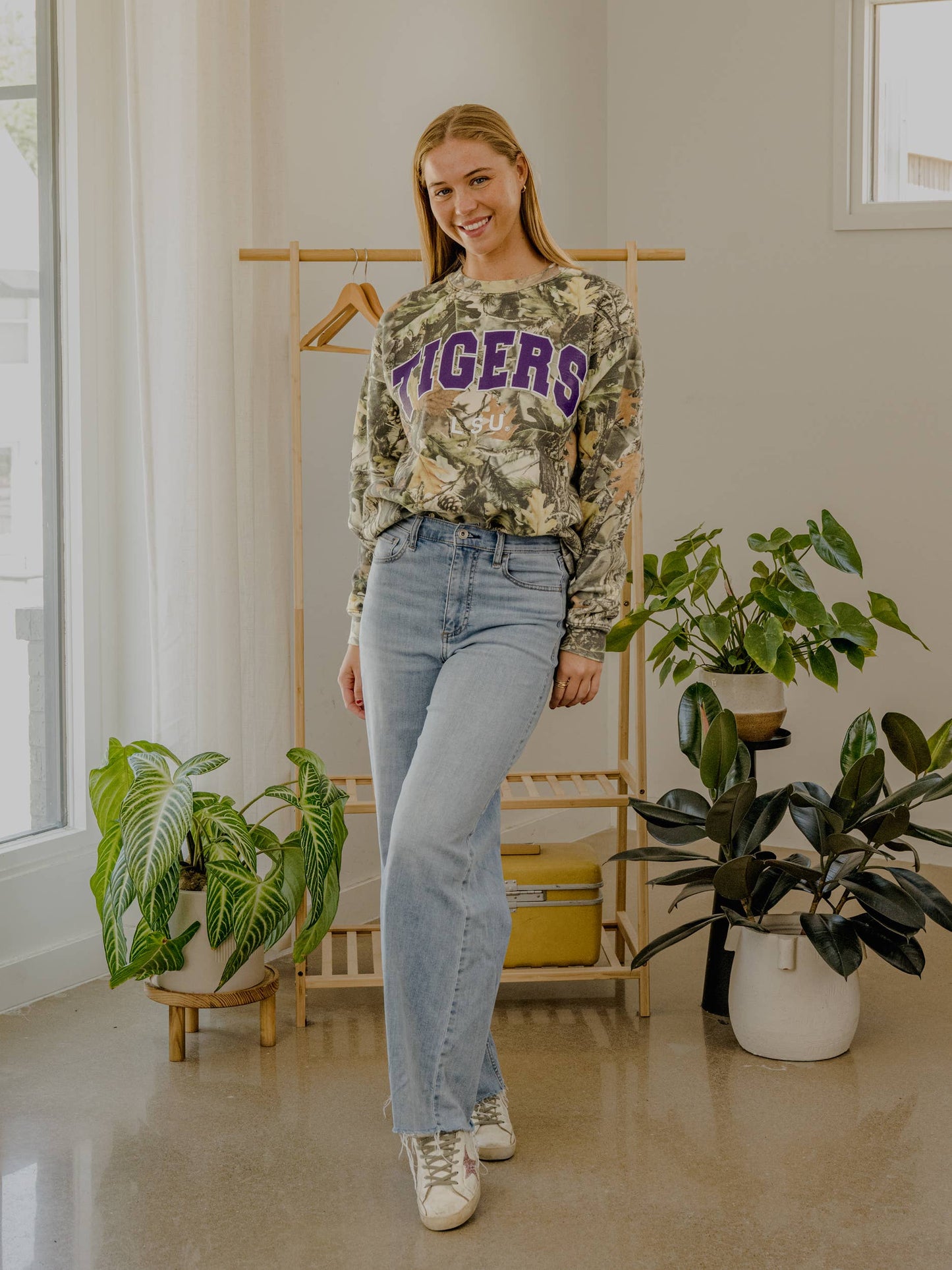 LSU Tigers Filled Gault Camo Sweatshirt