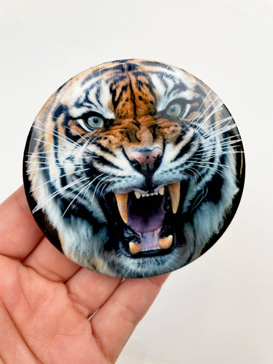 Mad Tiger - Black - Game Day Button