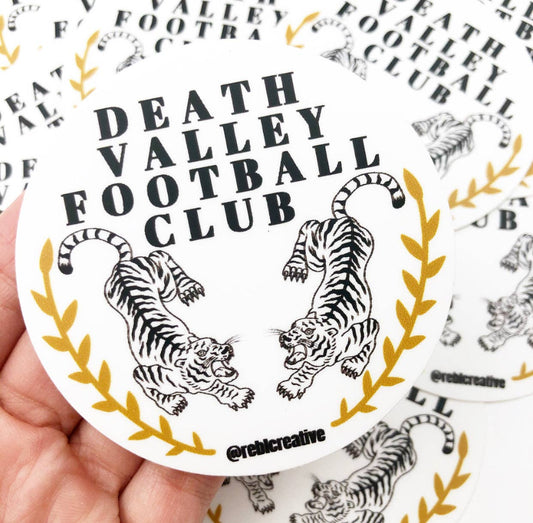 GAME DAY STICKER - DVFC White