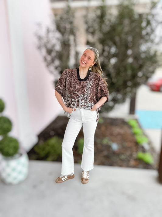 Judy Blue White High Rise Kick Flare