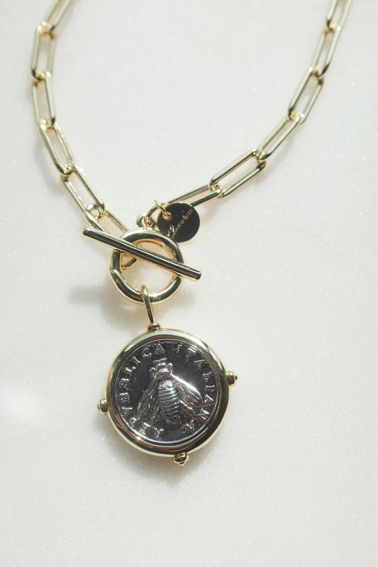 Bee Charm Mixed Metal