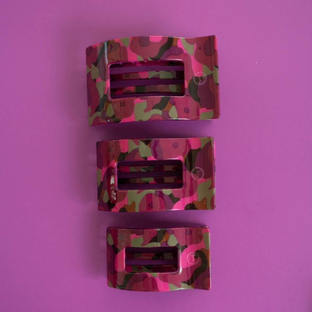 Garden Glam Medium Flat Rectangle Hair Clip