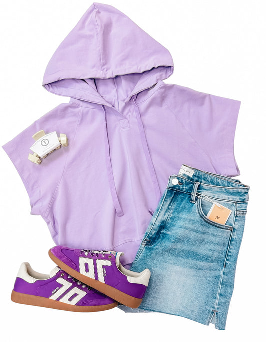 Fall In Lavender SS Hoodie