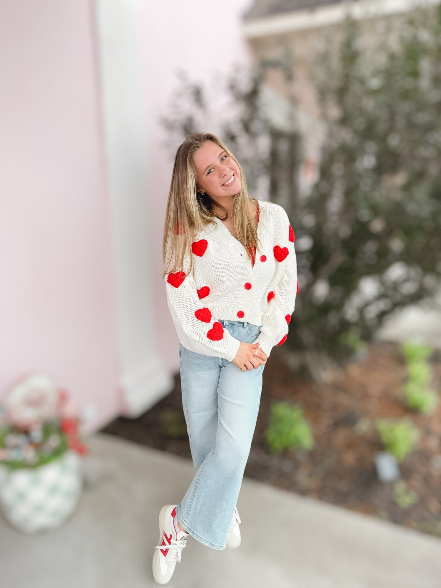 Puff Heart Cardigan