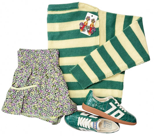 Color Me Bold Green/Pale Yellow