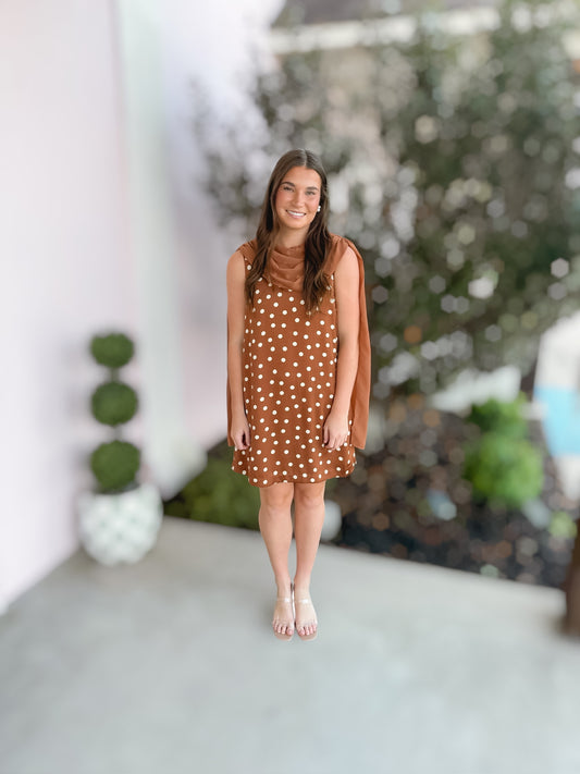 Brown Sugar Dot Dress