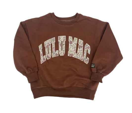 Brown Camo LuLu Mac Sweatshirt