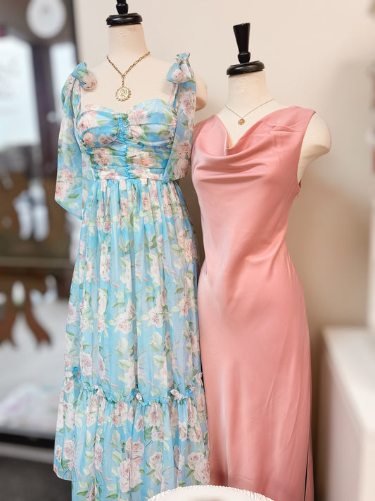 Bluebell Blooms Floral Maxi Dress
