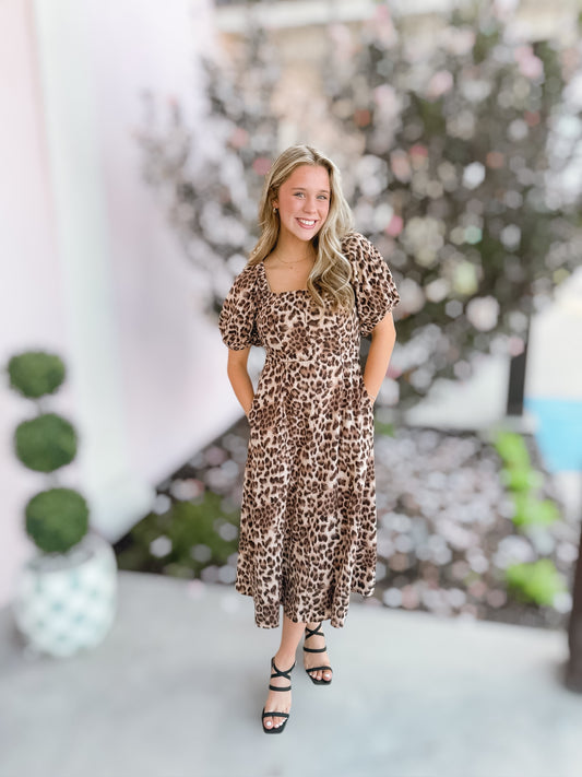 Wild Graces Printed Midi Dress