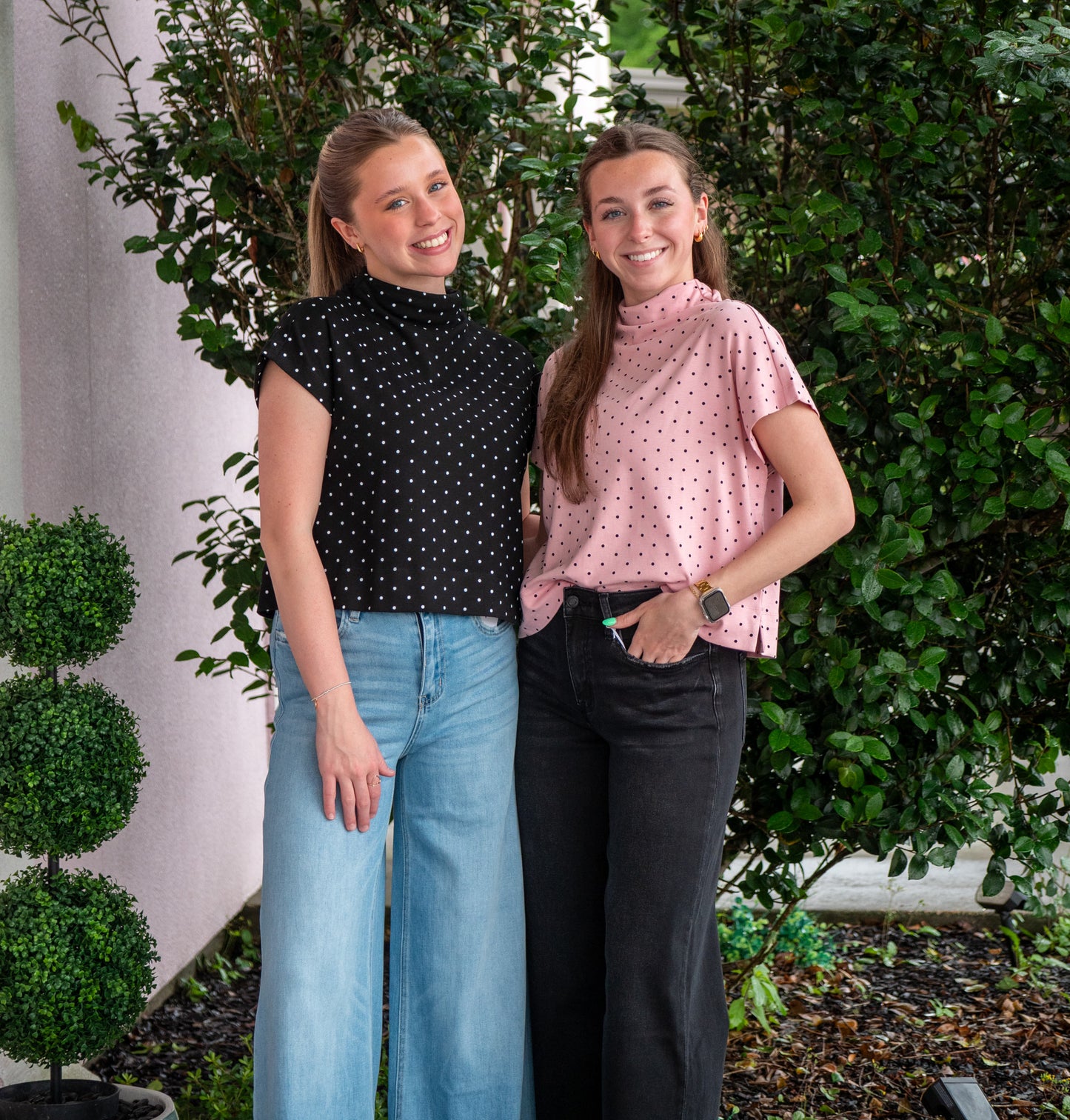 Pretty Little Dots Black Blouse