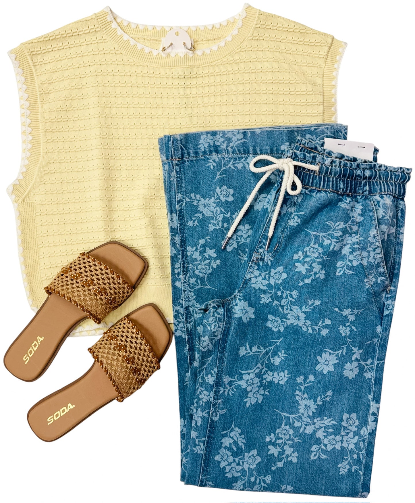 Lemon Meringue Sleeveless Sweater