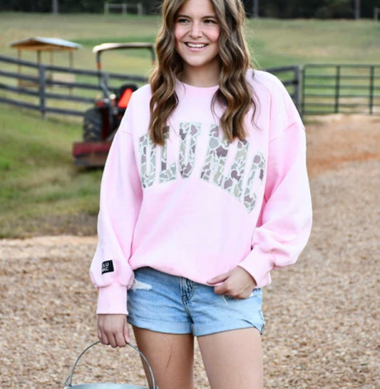 Light Pink Camo LuLu Mac Sweatshirt