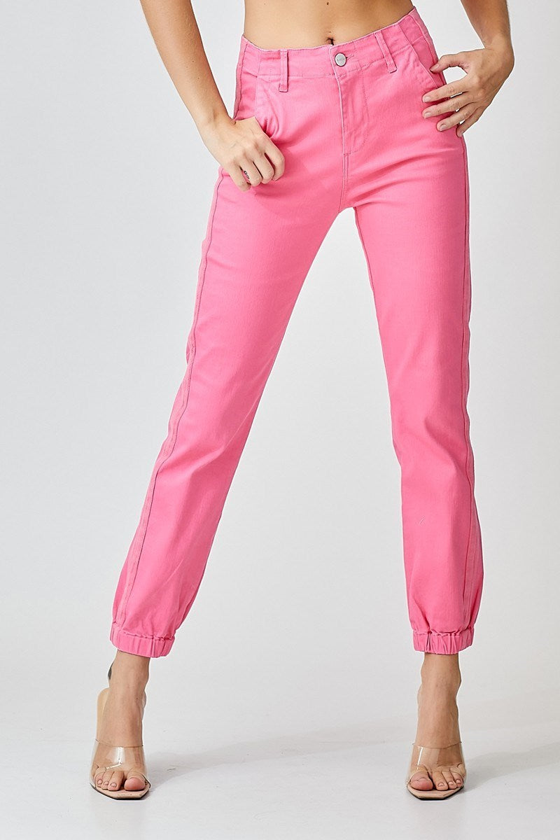 Paradise Pink Jogger Jeans