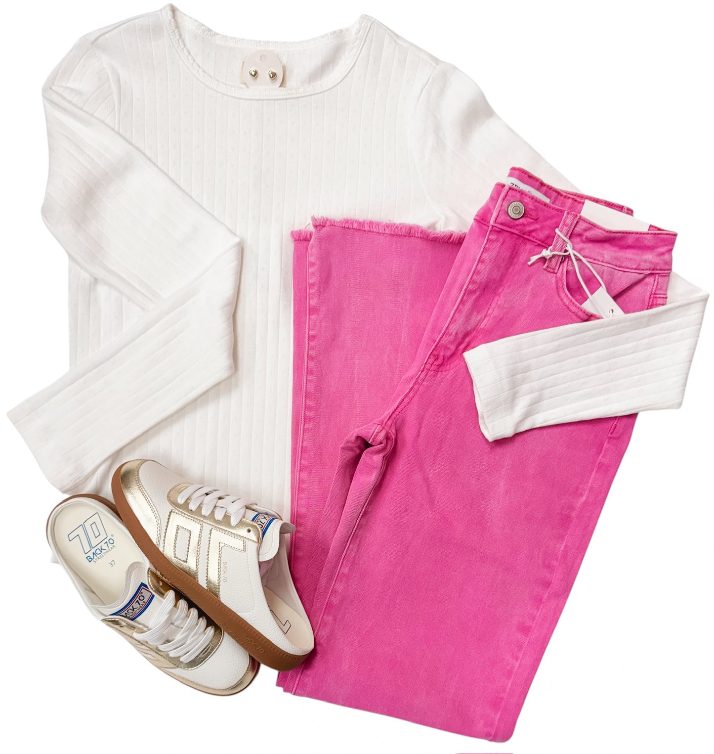 LUISA TOP White Eyelet