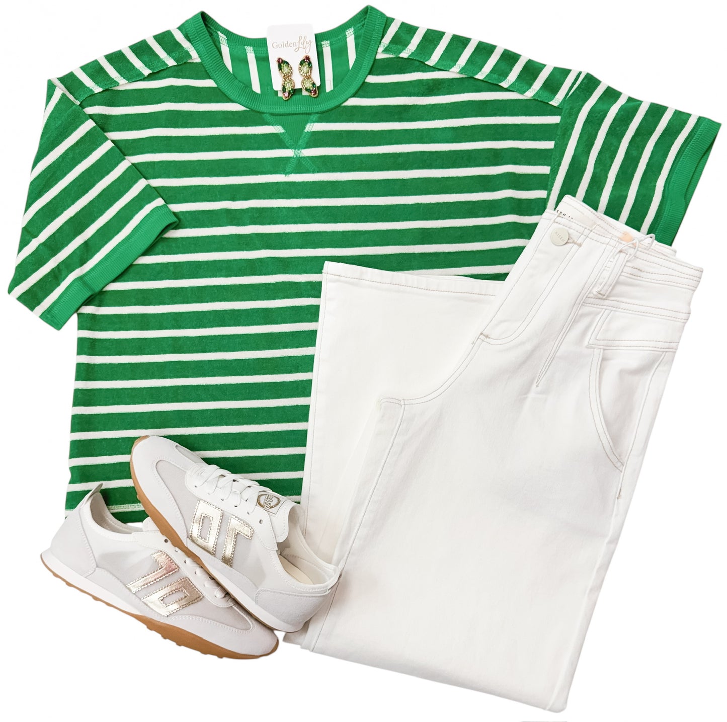 Melon Sunrise Terry Knit Top