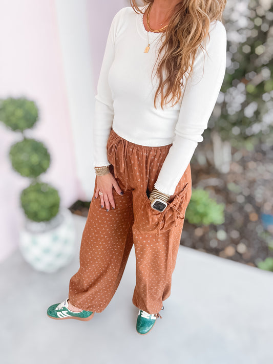 Bark & Loom Textured Woven Pants