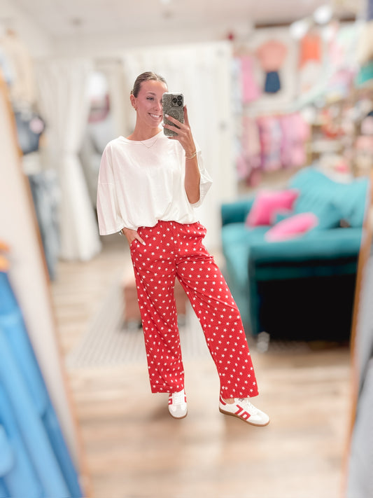 Lulu Mac Red Star Pant