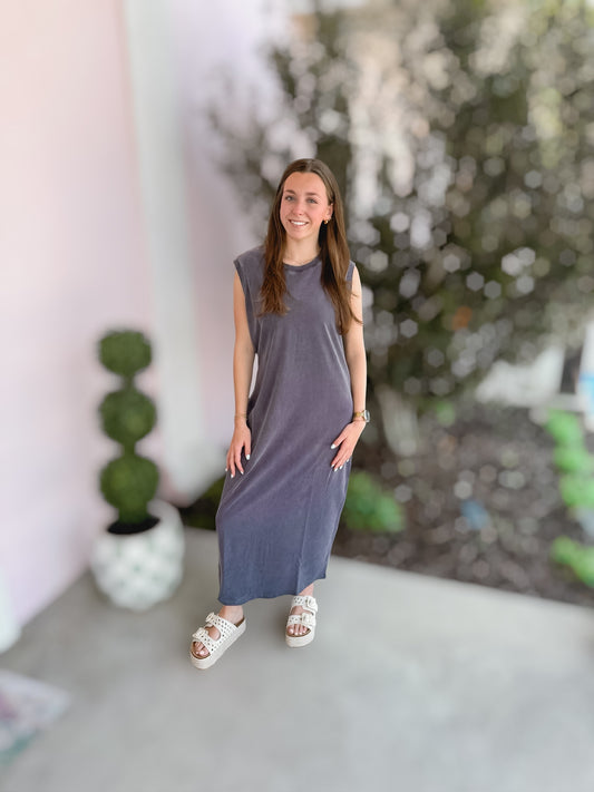 Camille Dress in Graphite