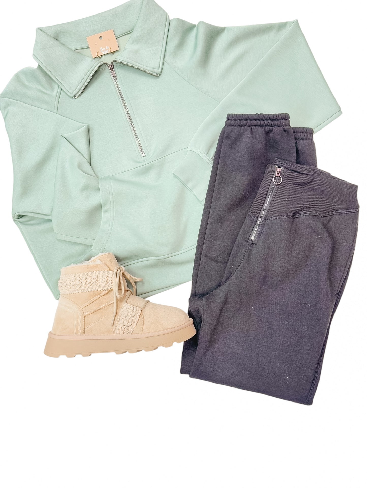 So Fly Sage Green Pullover