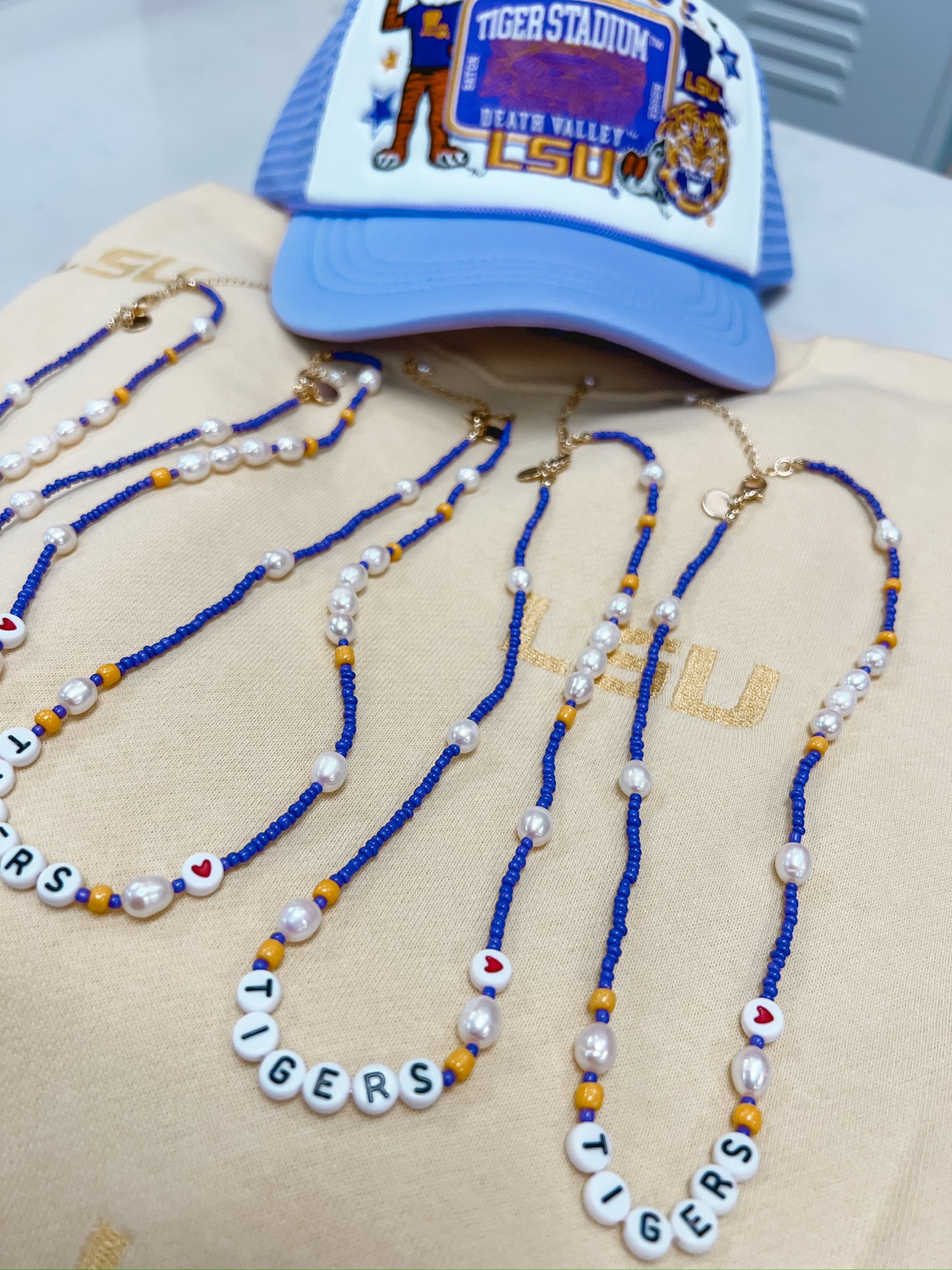 Customized Beaded Tigers Necklace