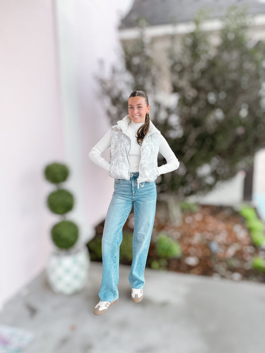 SBS Doorbuster Camo Puffer Vest by Simply Southern