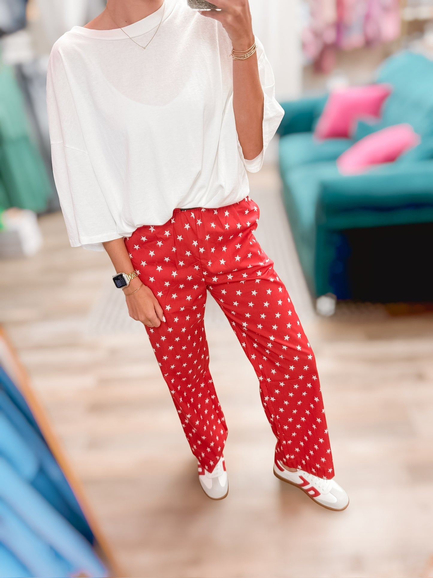 Lulu Mac Red Star Pant