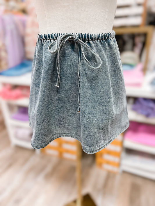 ELLA Jane Denim Flare Skirt