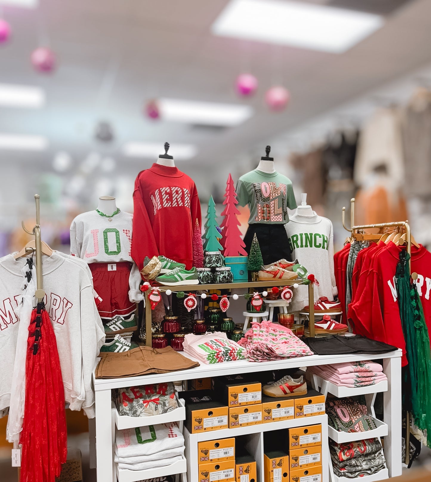 'MERRY' Embroidered Mock Neck Sweatshirt