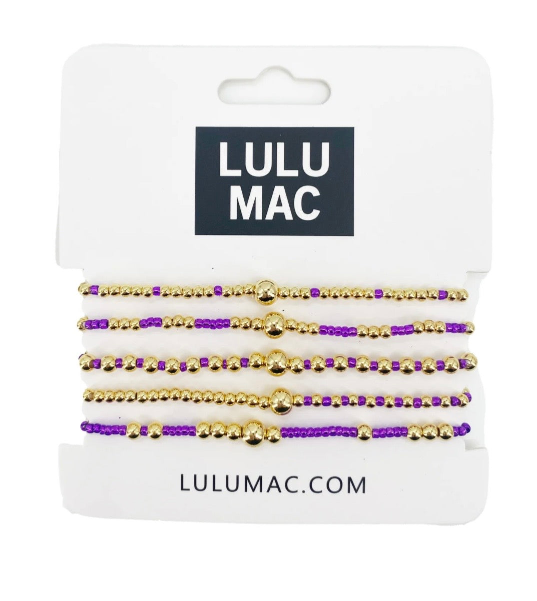 Purple & Gold Bracelets