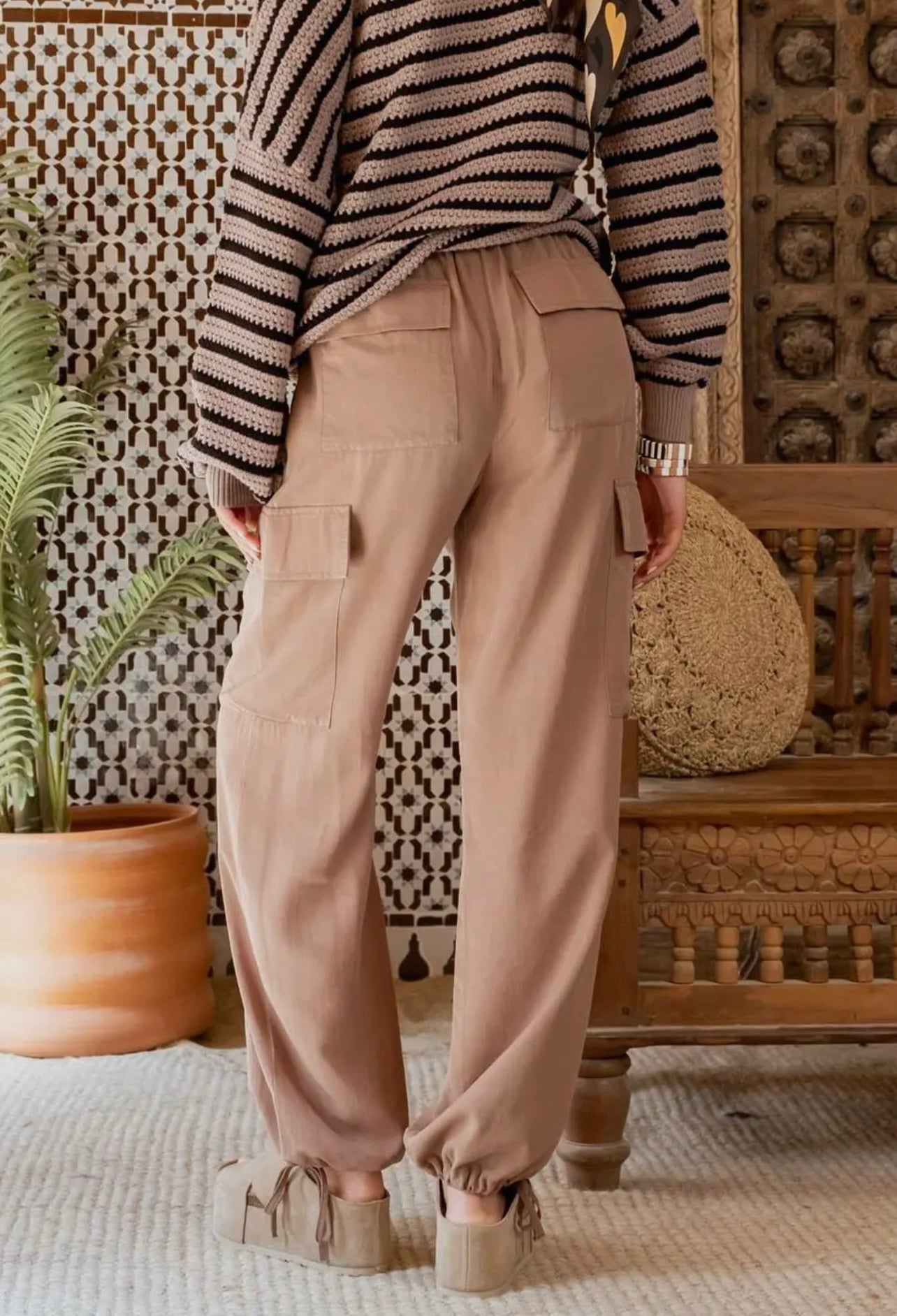 Back to School Brown Cargo Pants