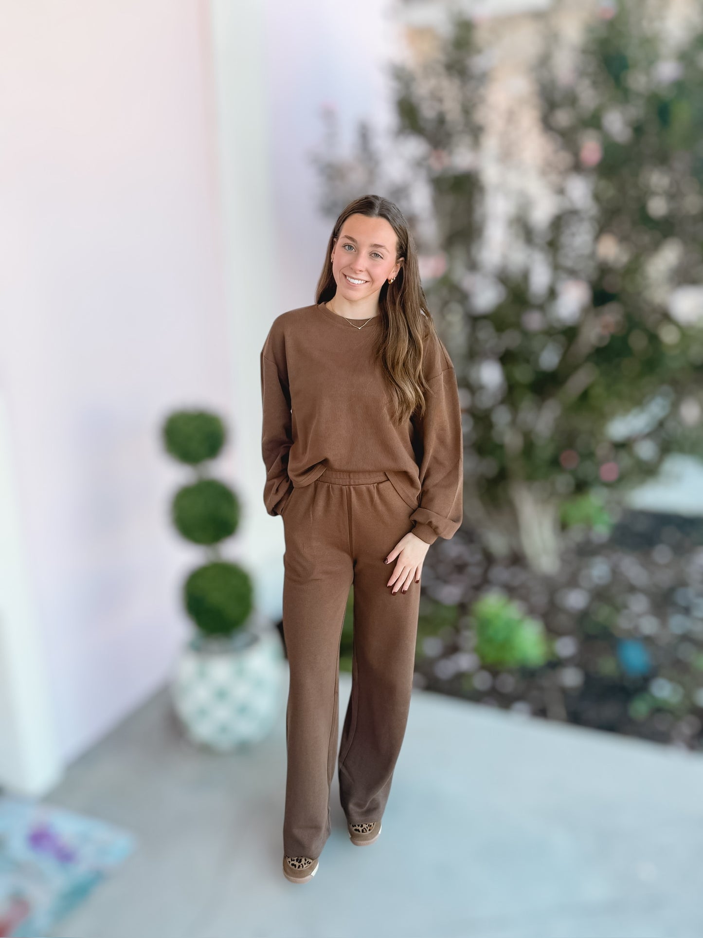 Frenchy Rib Brown Set