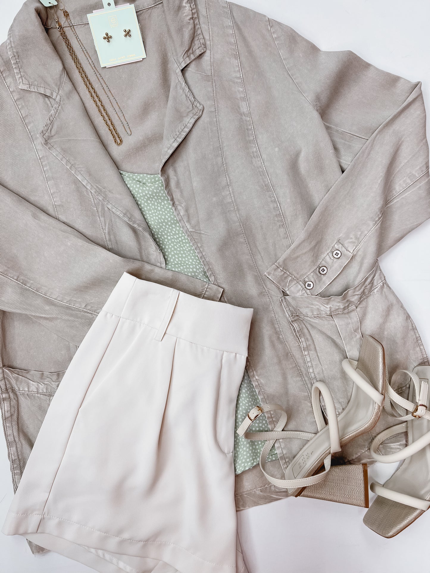 Khaki Tencel Summer Lovin’ Blazer