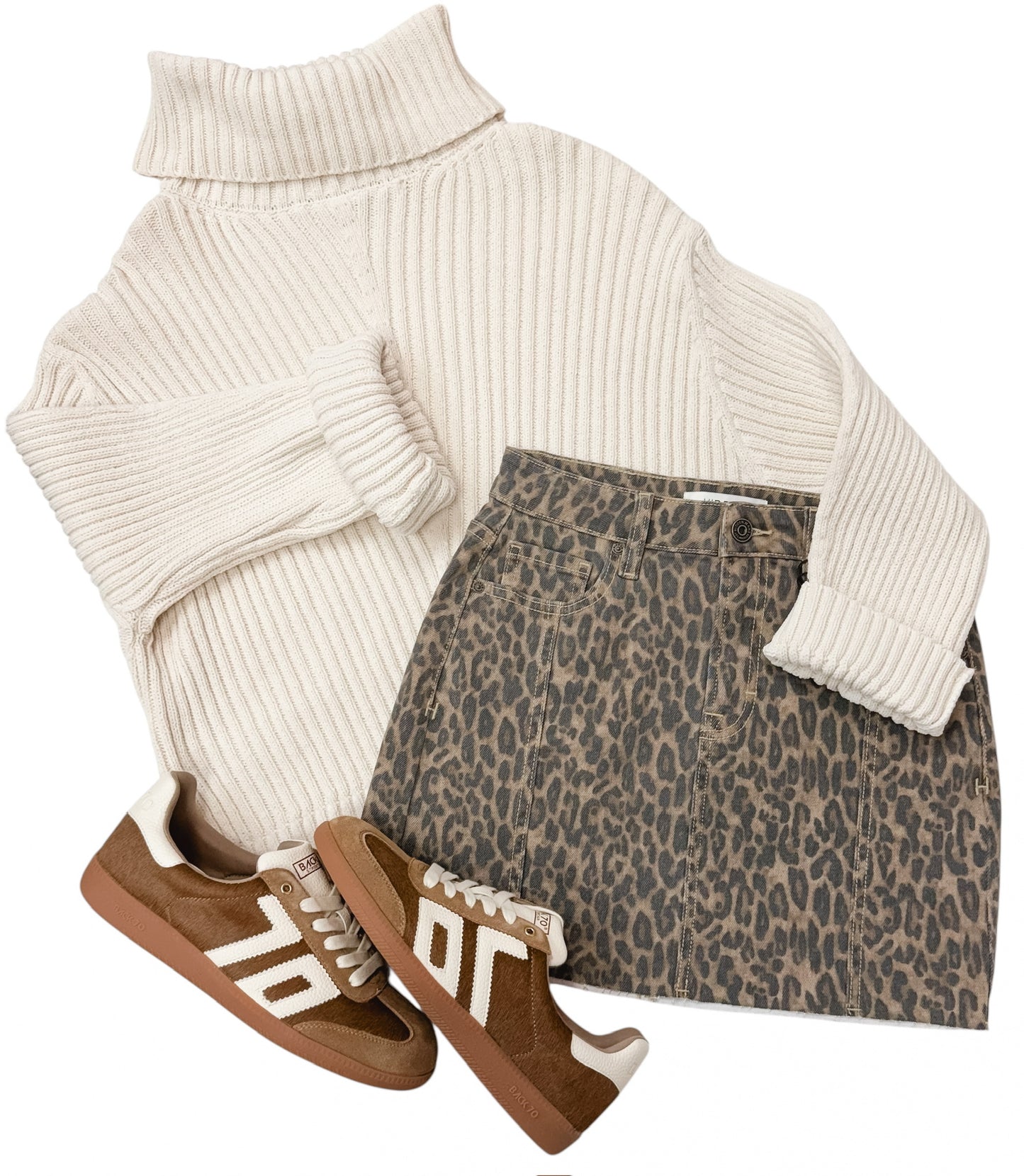 Hearth Threads Cream Turtleneck Sweater