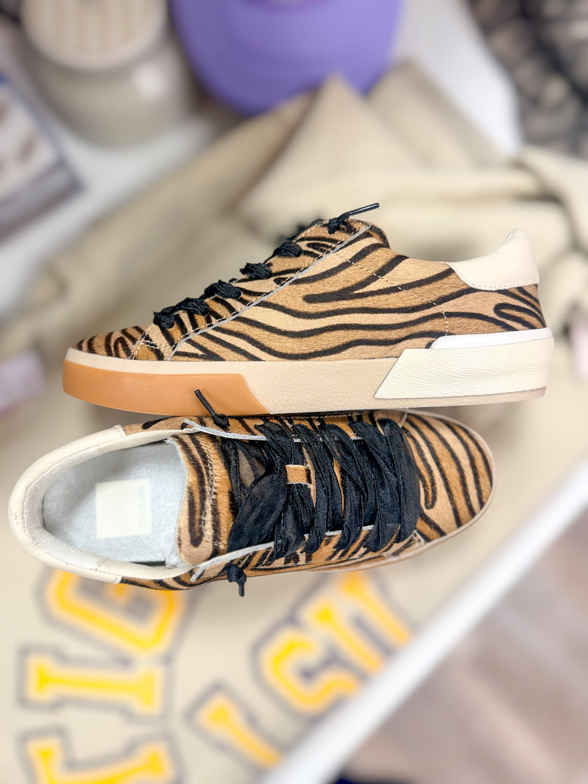 Zina Tiger Calf Hair