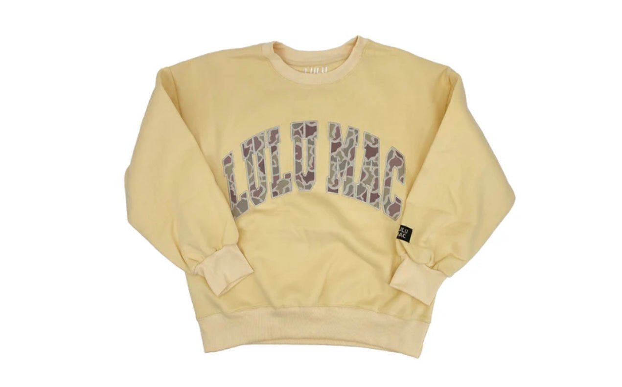 Butter Camo LuLu Mac Sweatshirt