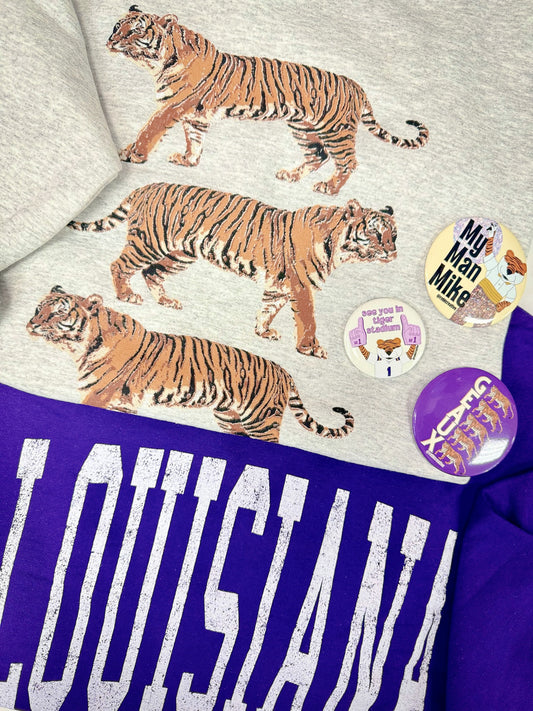 Tigers Spirit Vintage Graphic Crewneck