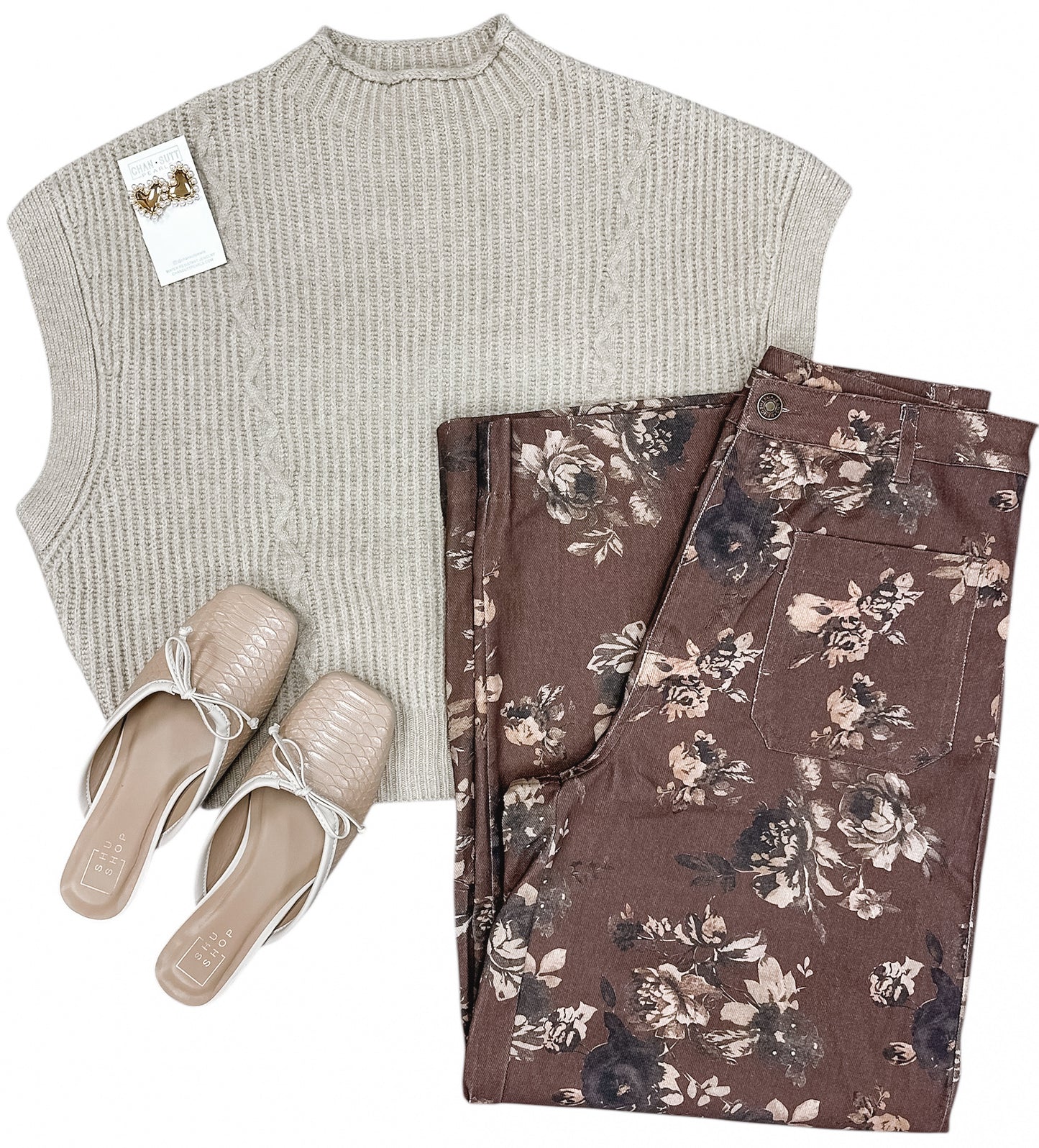 Mocha Mousse Mock Neck Sweater