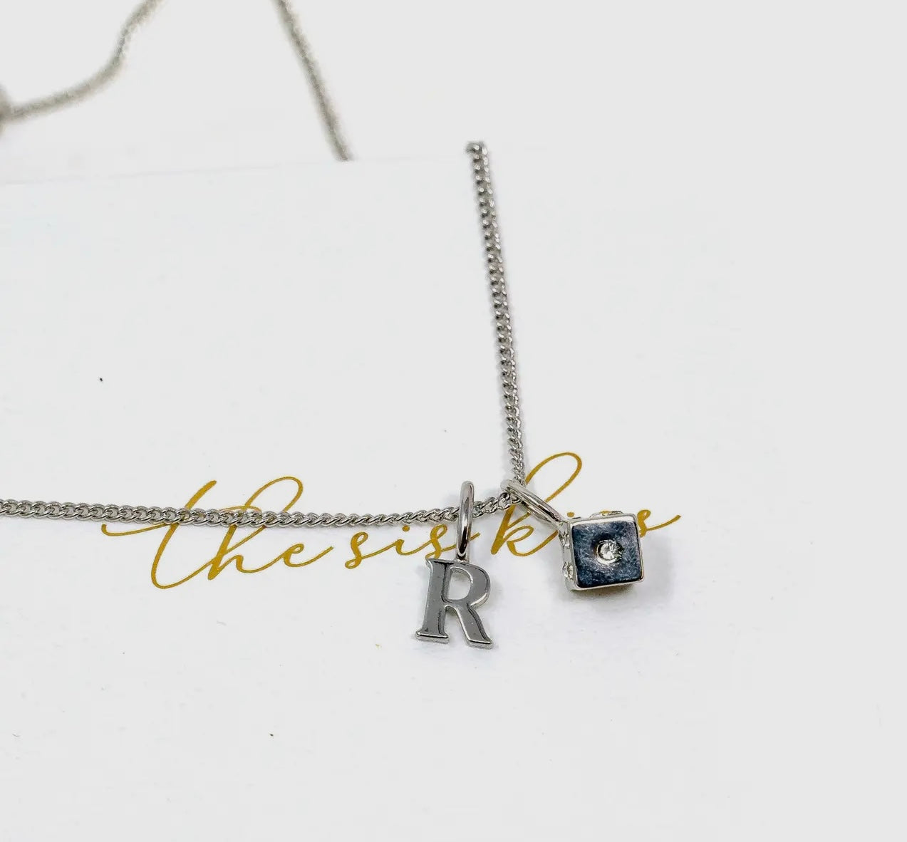 Mini Solid Initial Charm