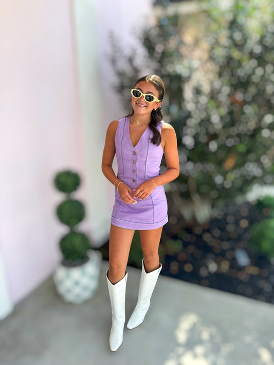 First Down Lavender Denim Gameday Set