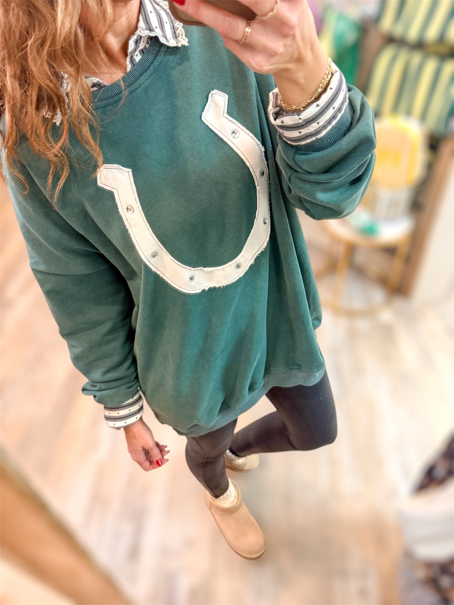 Lucky Horseshoe Pullover