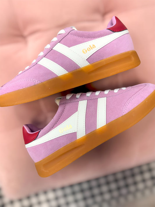 Gola Cyclone Trainer Candy/Off White/Deep Red Gum