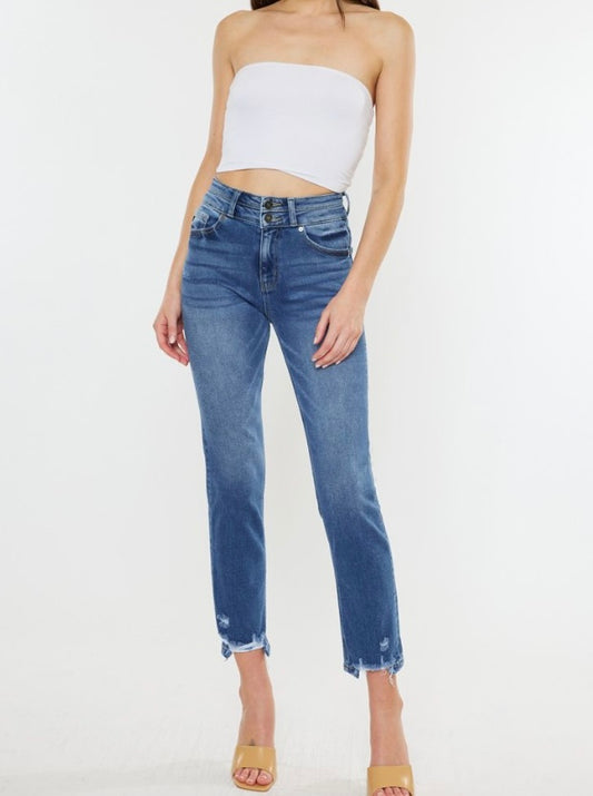 Brooke High Rise Straight Denim