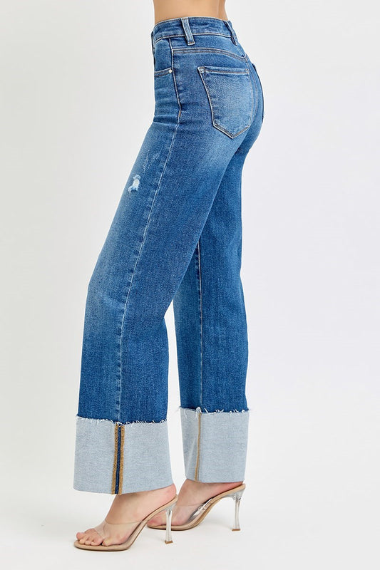 Friday HR Ankle Cuffed Jeans