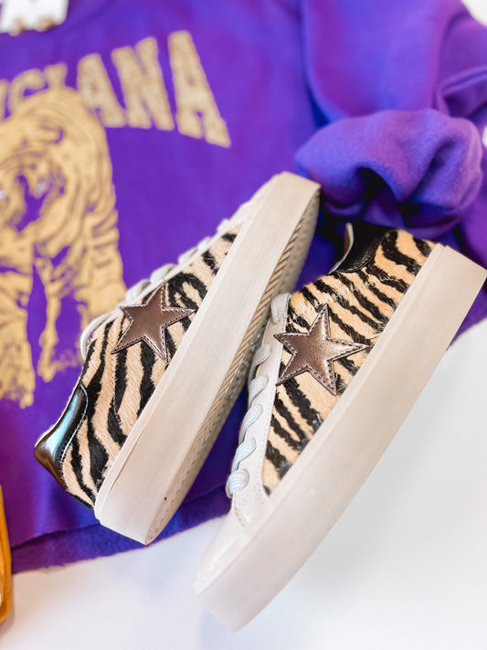 Reba Tiger Hair Sneakers