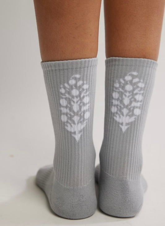 Last Lap Tube Sock Grey