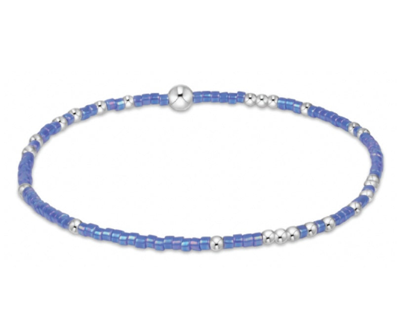 Hope Unwritten Sterling Bracelet - Bright Blue