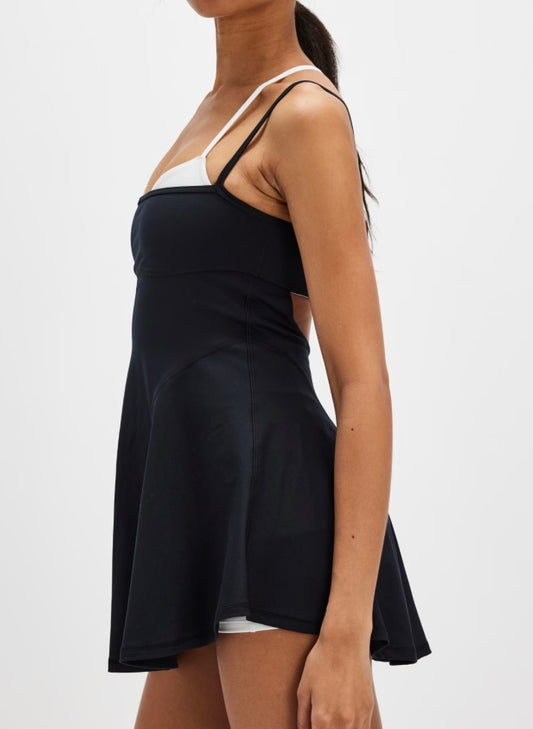 Baseline Tennis Dress Black Combo