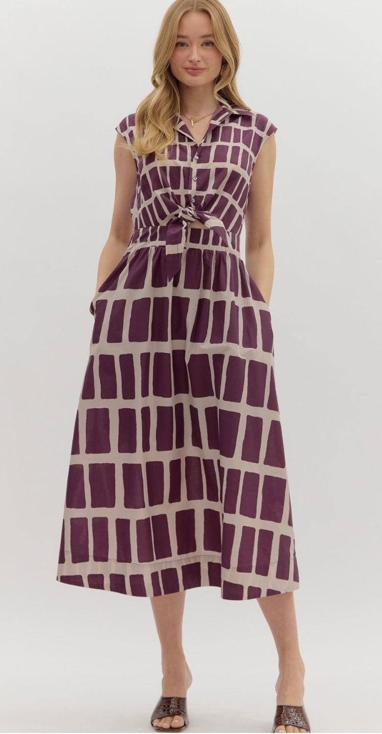 Wine Melody Dress
