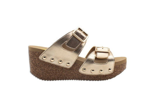 Gertrude Gold Sandal